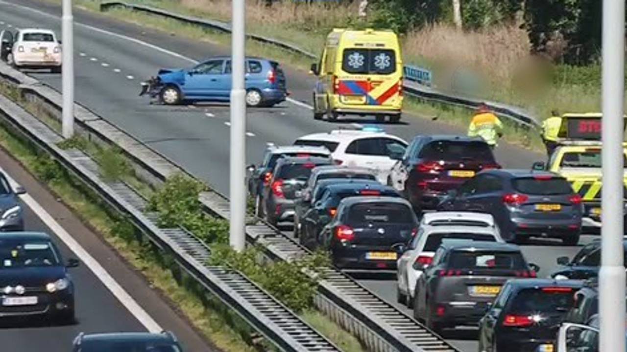 A58 dicht geweest na ongeluk.