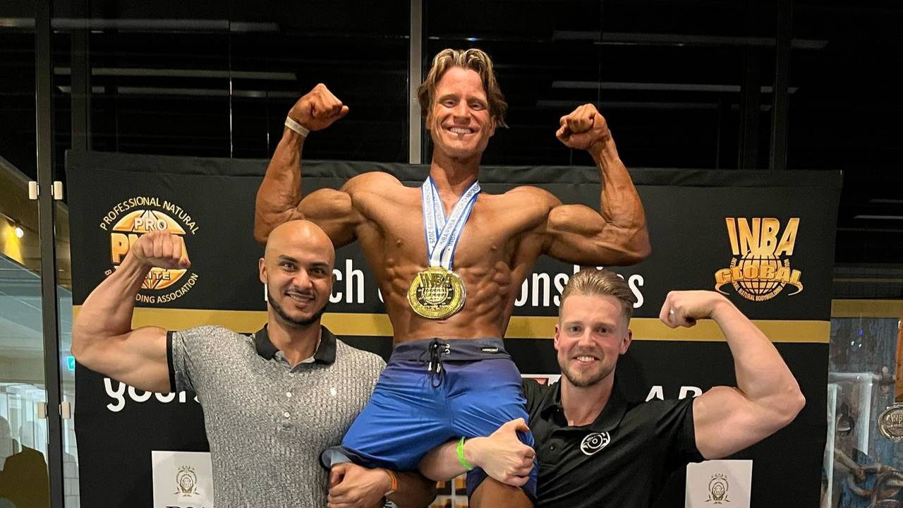 Luco na de winst van het Nederlands Kampioenschap (foto: Luco Hendrikx).