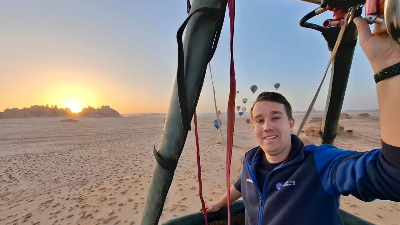 Sven maakte twee weken lang tochten in Saudi-Arabië (foto: Sven de Hoogd).