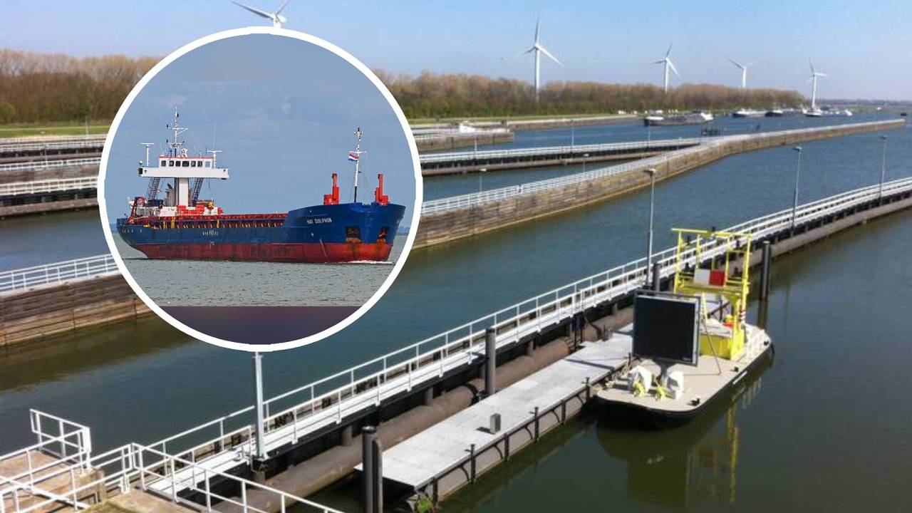 De Volkeraksluizen / De HAV Dolphin (Foto: ANP/ Vesselfinder.)