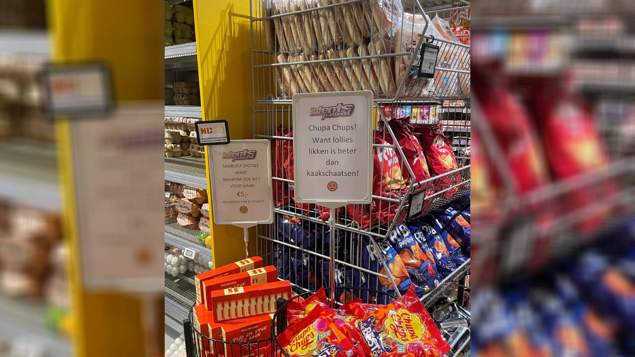 De lollys in het mandje (foto: Bas Peeters).