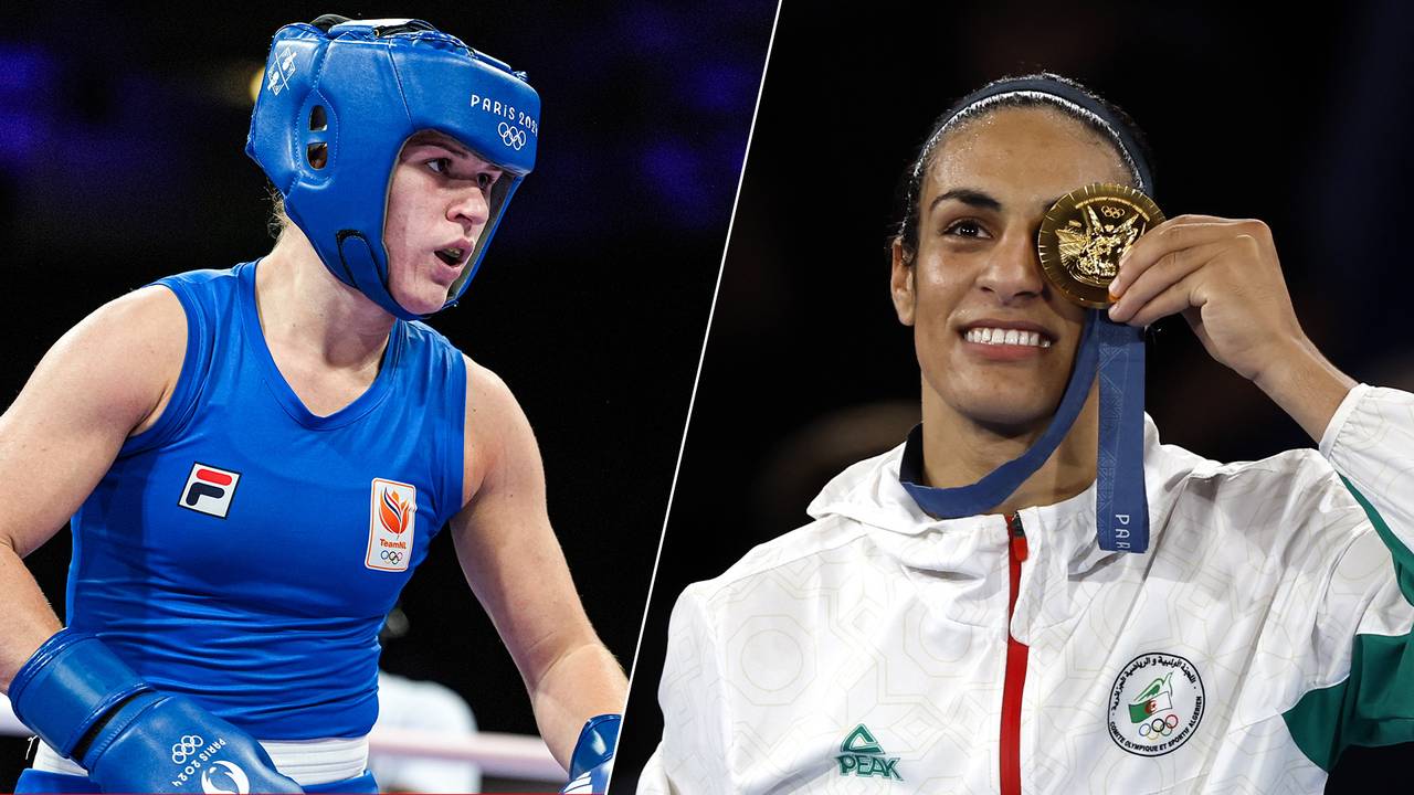 Chelsey Heijnen (links) en Imane Khelif (foto: Orange Pictures/ANP).