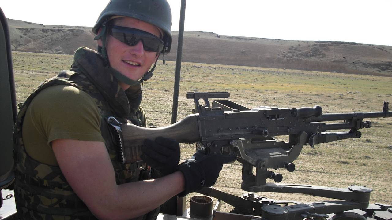 Dave van Kollenburg in Afghanistan (eigen foto).