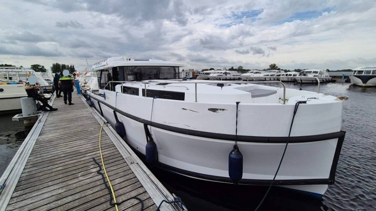 De desbetreffende boot (foto: politie).