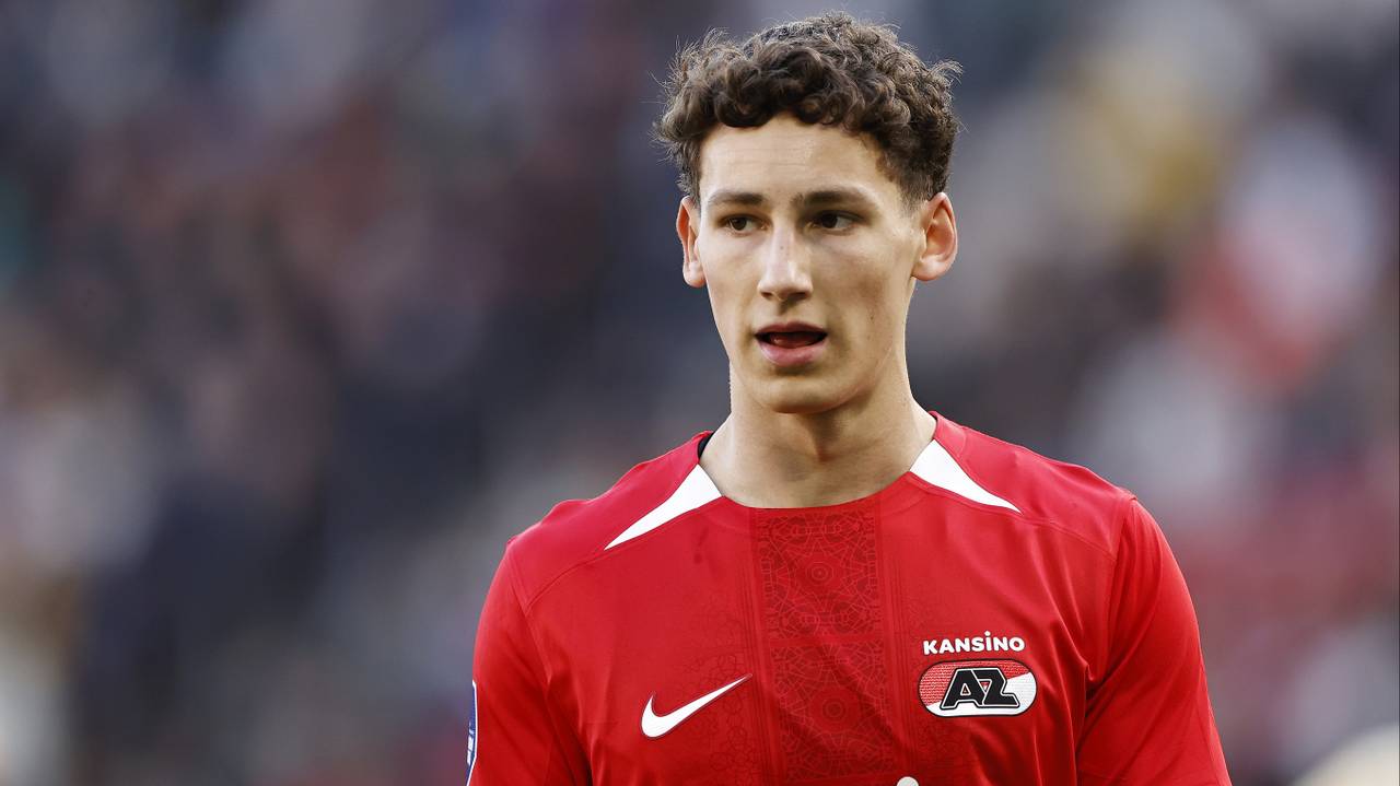 Ruben van Bommel als speler van AZ Alkmaar (foto: ANP).