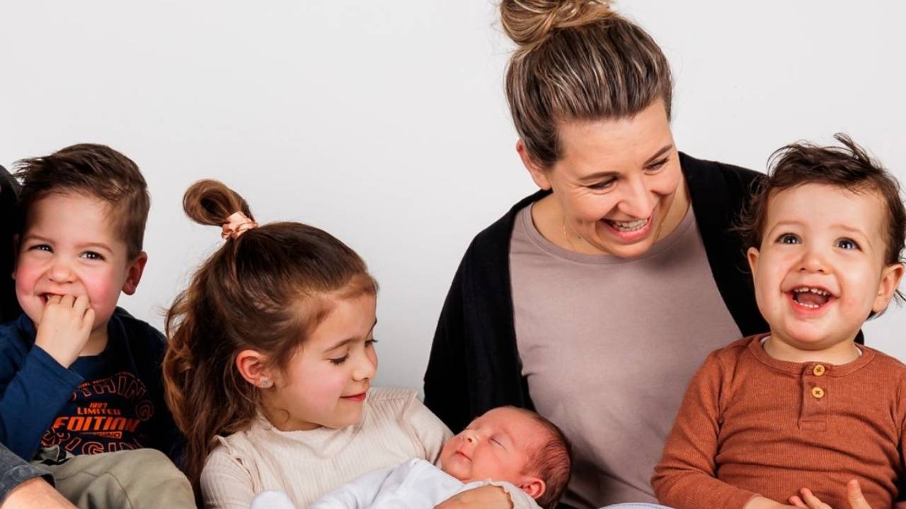 Bianca met haar kinderen (privéfoto).