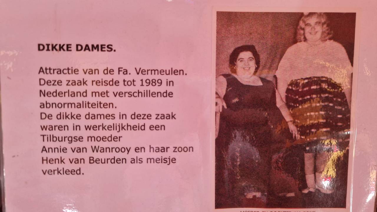 Vroeger deden ze nog aan kijkvermaak met dikke dames.