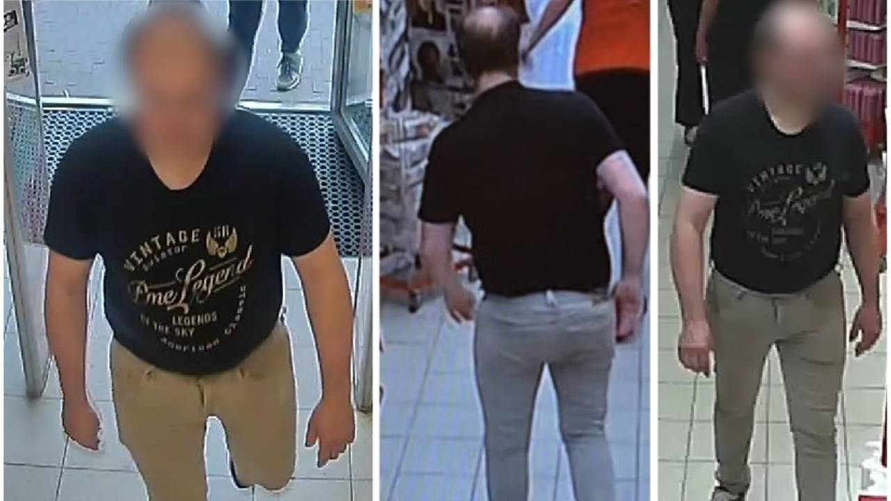 De beelden van de man (foto: Politie Deurne.)