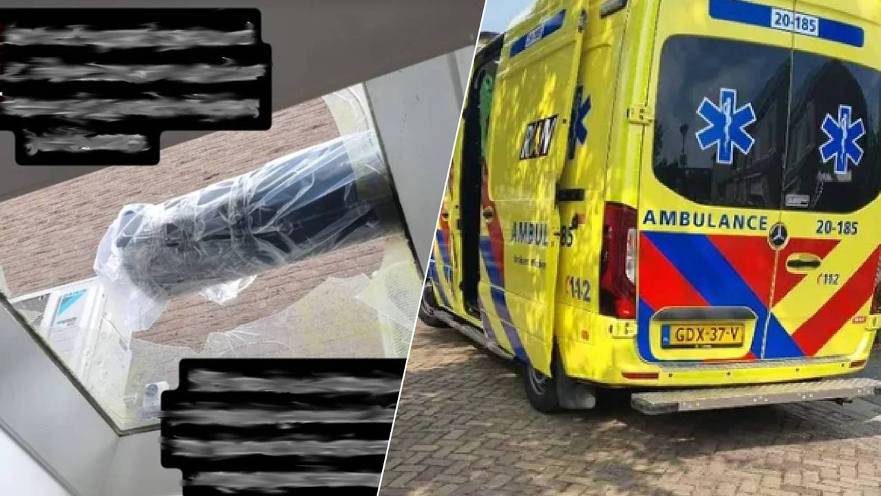 Het gebroken dakraam (foto: Jeugdagenten_langstraat/ Instagram.)