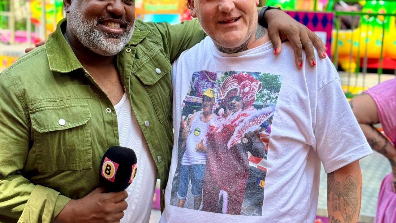 Thomas met zijn superfan.