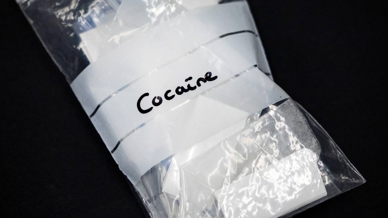 Cocaïne in een zakje (foto: ANP).