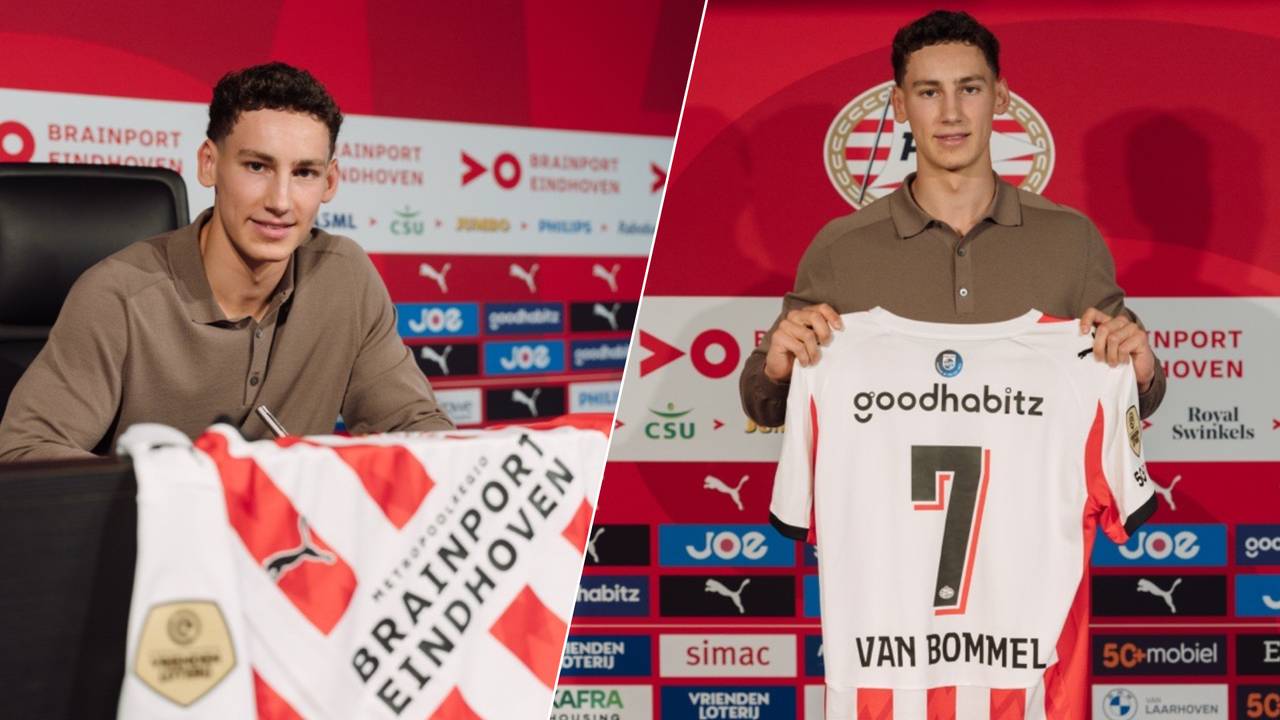 Ruben van Bommel gaat bij PSV spelen (foto: PSV).