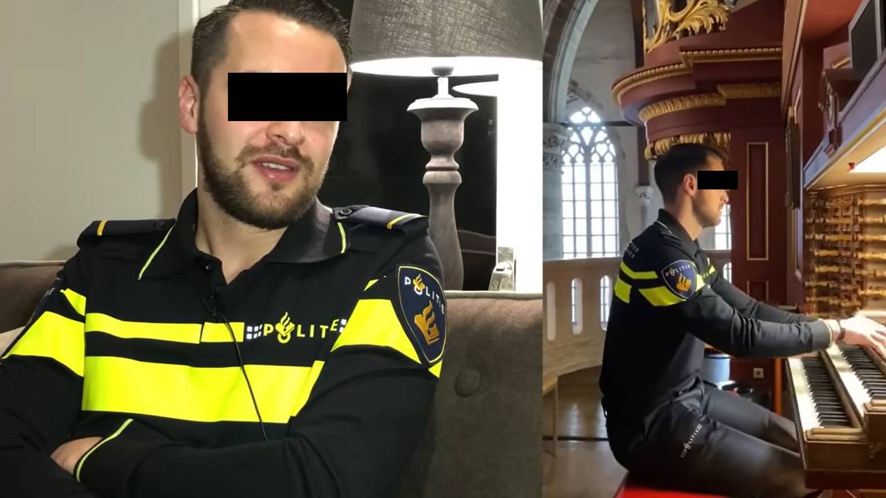 Ook als politieman nam André N. wel eens plaats achter het orgel.