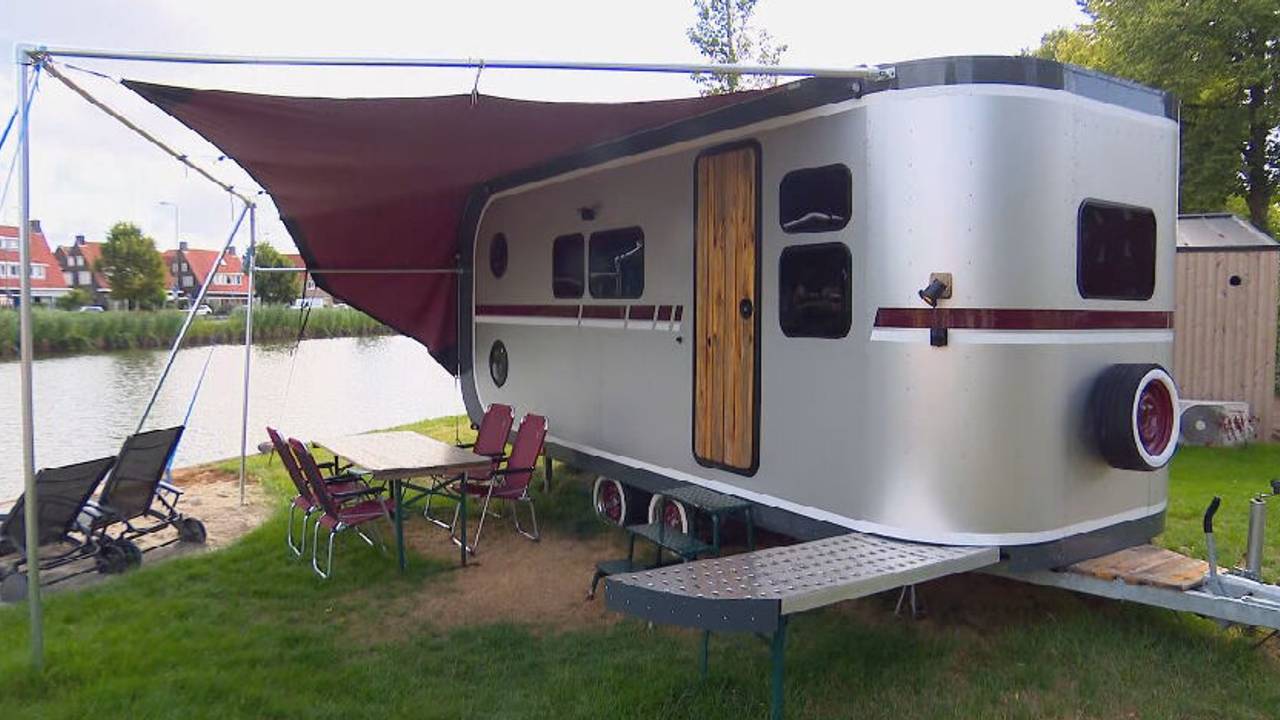 Een van de bijzondere verblijven op de stadscamping (Foto: Omroep Brabant).