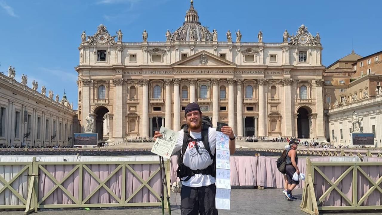 Jack heeft zijn pelgrimstocht voltooid (foto: Jack Schoneveld).
