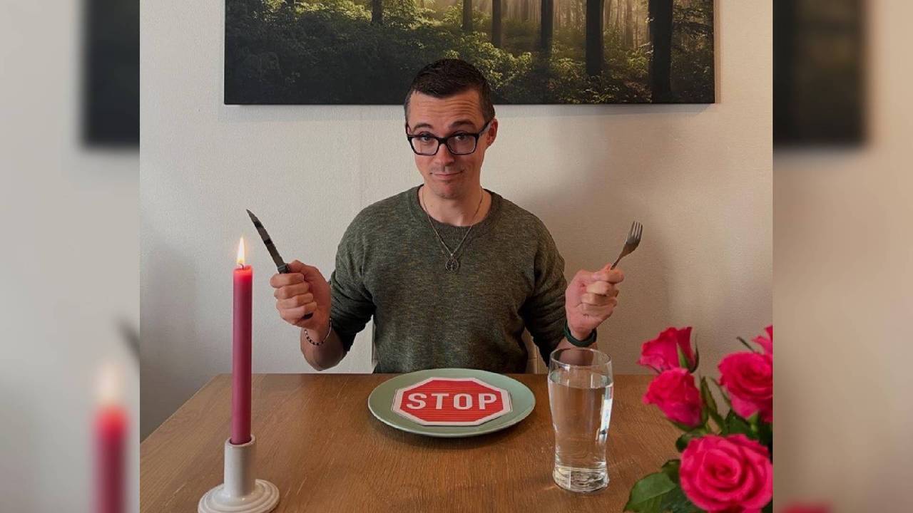 Giel is gestopt met zijn hongerstaking (foto: Giel Boes).