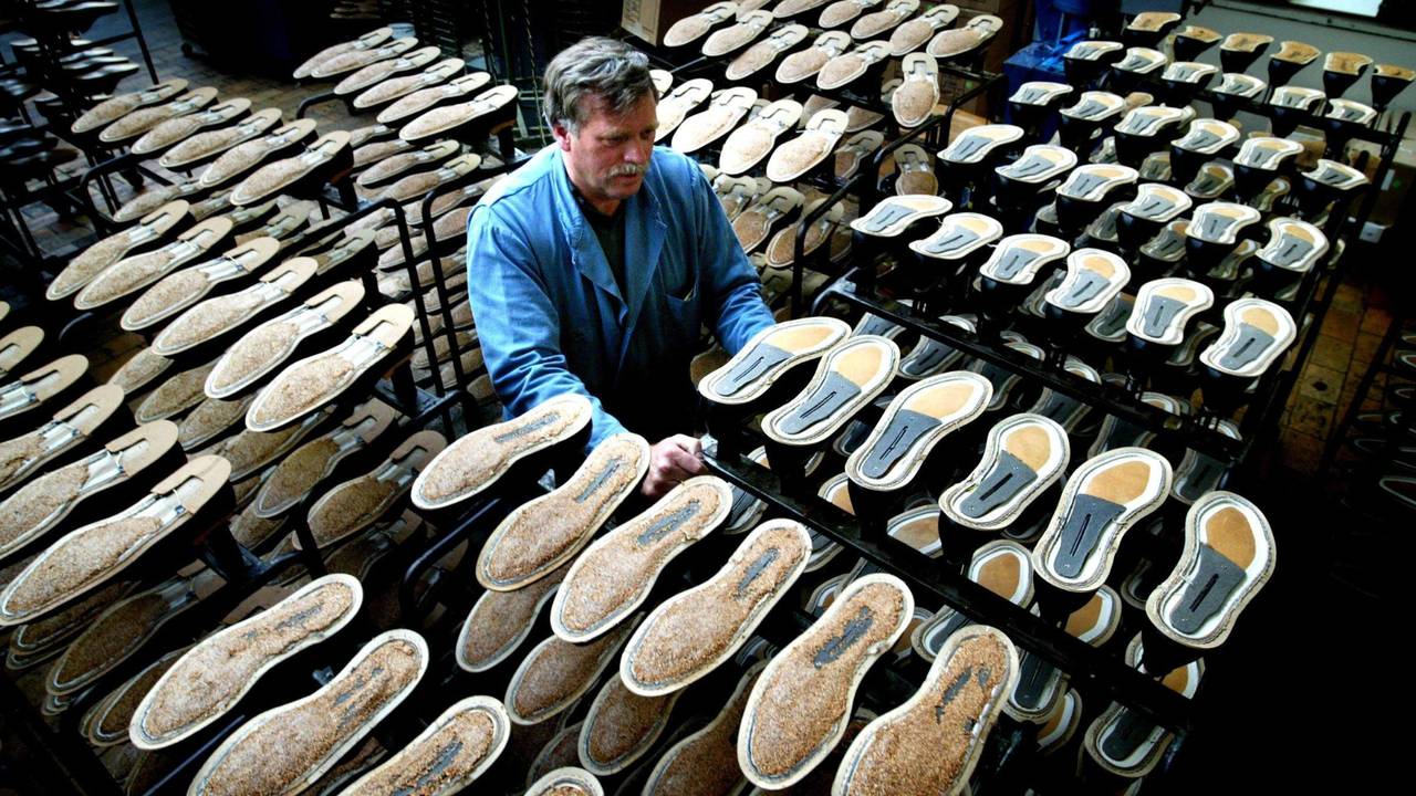 De schoenenfabriek van Van Lier in het Brabantse Loon op Zand (foto: ANP).