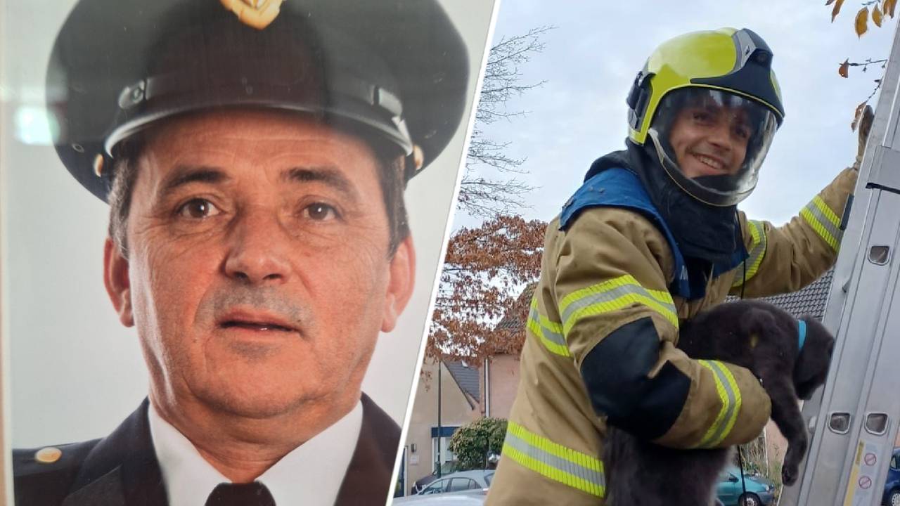 Harrie en zijn zoon Hans.