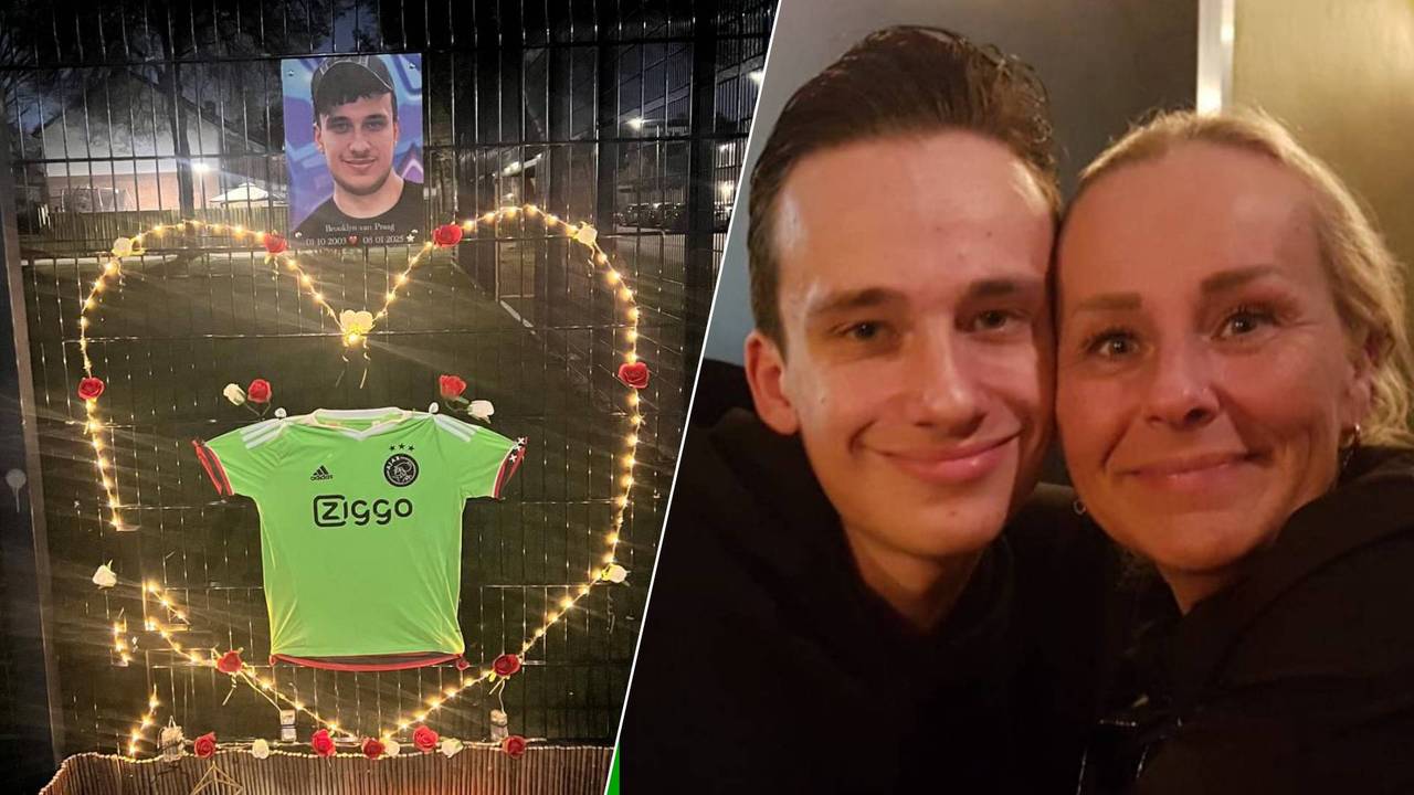 links: een gedenkplek voor Brooklyn / rechts: Diana met Brooklyn (foto: privéarchief).