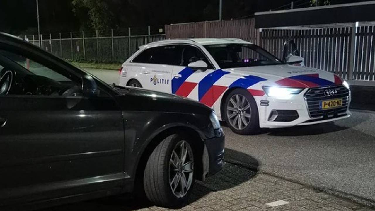 De verkeerspolitie wist de bestuurder aan te houden (foto: Verkeerspolitie/Instagram).