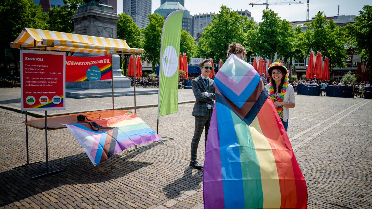 Een eerder protest tegen homogenezing (foto: ANP/ Bart Maat).