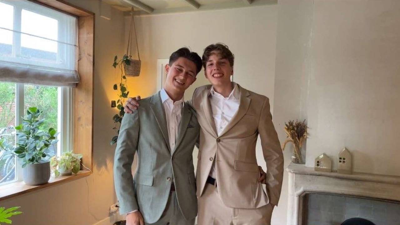 Len (links) en Mathijs (rechts).