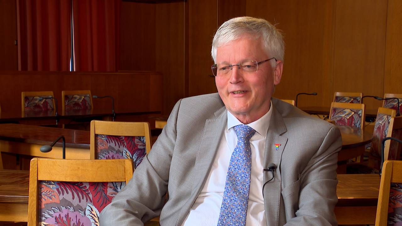 Theo Weterings stopt na 8 jaar als burgemeester van Tilburg (foto: Omroep Brabant).