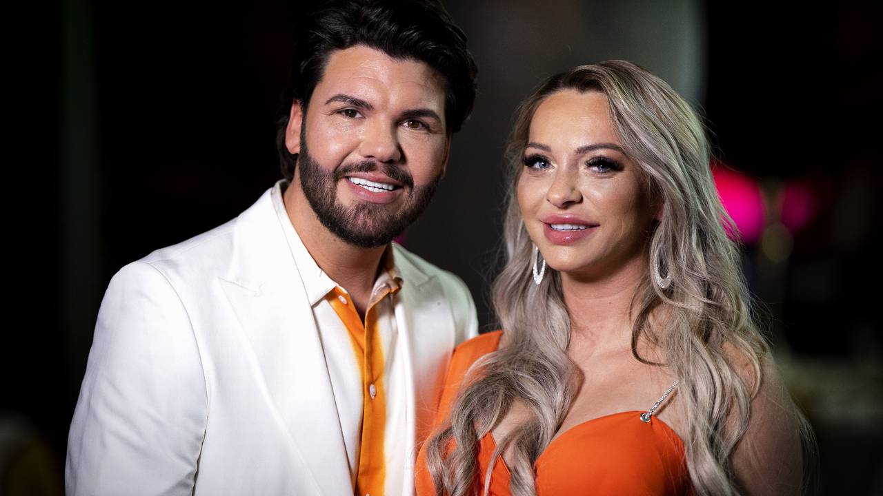 Roy Donders en zijn vriendin Michelle (Foto: ANP).