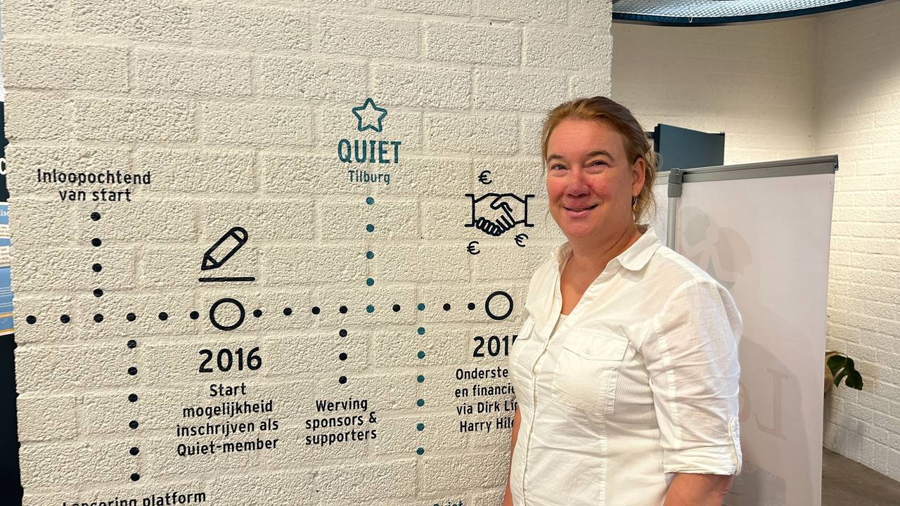 Chantal van Rijswijk in het pand van Quiet in Tilburg (foto: Pieter Soethout).