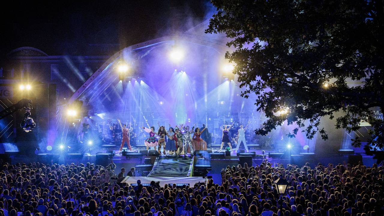 Een optreden bij het evenement in Apeldoorn (Foto: Emiel Muijderman / ANP.)