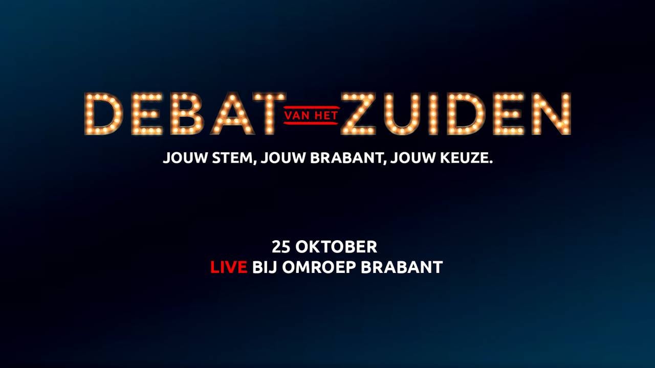Debat van het Zuiden - 25 oktober, 19.30 uur.