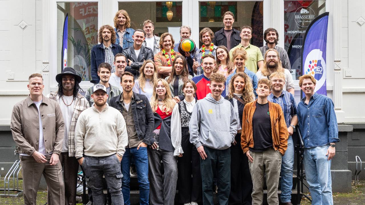 De deelnemers van het Regio Songfestival (foto: Ivo Hutten/Omroep GLD).