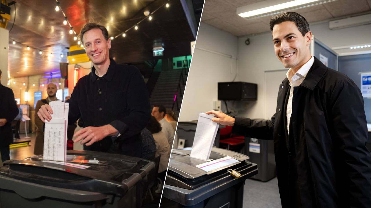 De Brabantse lijstrekkers brengen woensdagochtend hun stem uit (foto: ANP).