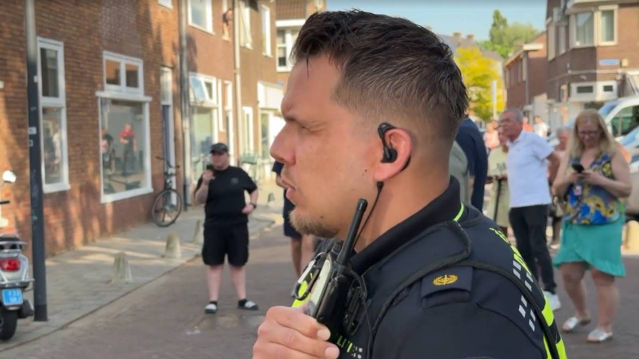 Danny vraagt om een hondengeleider voor de vrouw met het mes (Foto: Omroep Brabant.)