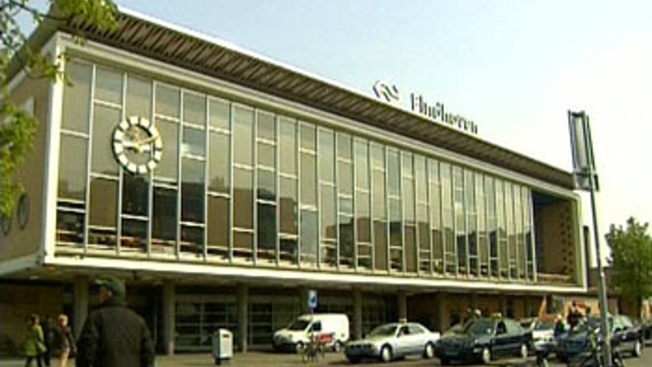Het station in Eindhoven.