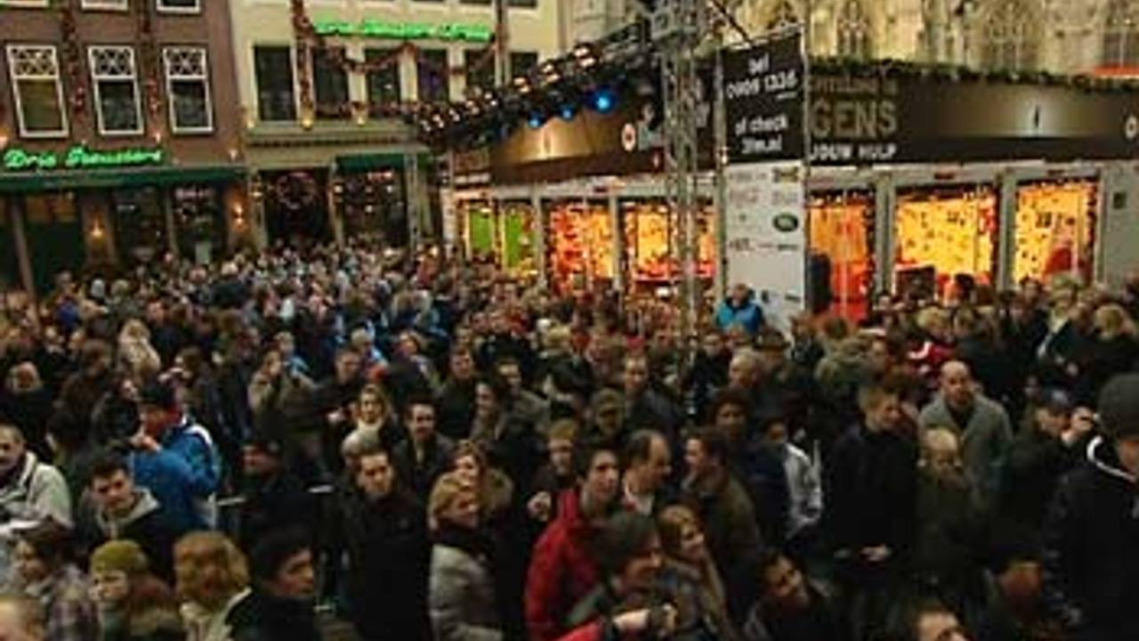 Het Glazen Huis van 3FM in Breda afgelopen kerst.