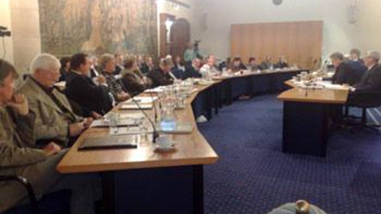 De raadszaal in Bergen op Zoom
