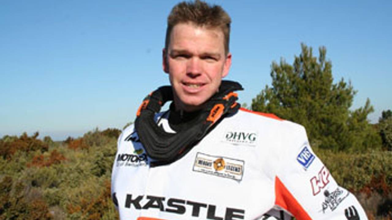 Motorcoureur Frans Verhoeven.