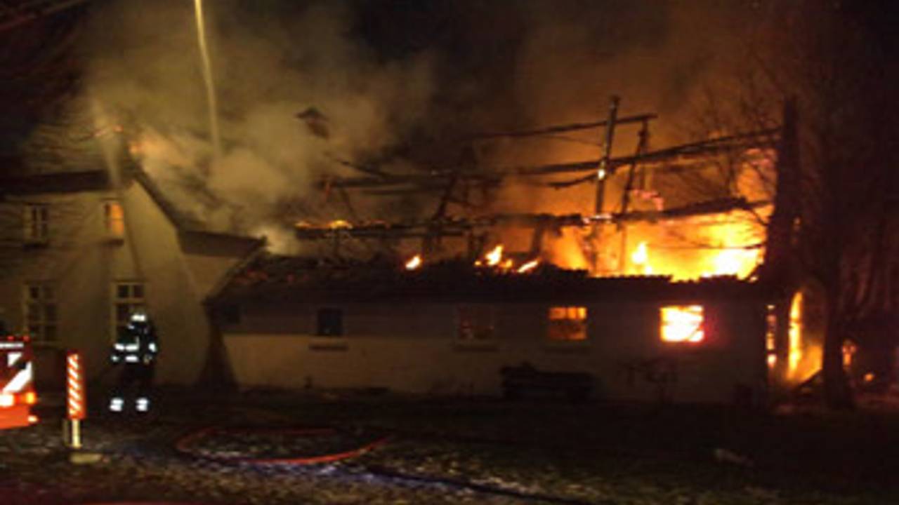 De boerderij was niet meer te redden. Foto: Robbert van Kasteren/ 112brabantnieuws.nl