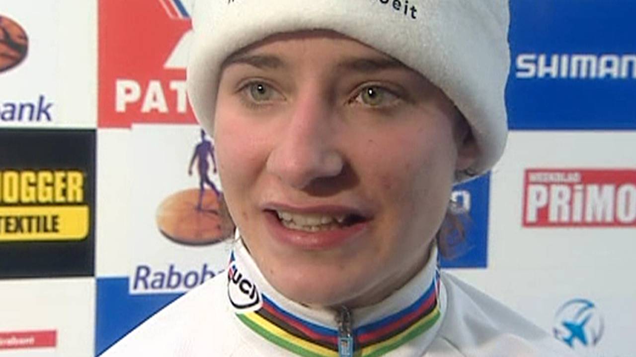 Marianne Vos was zondag de sterkste in Hoogerheide