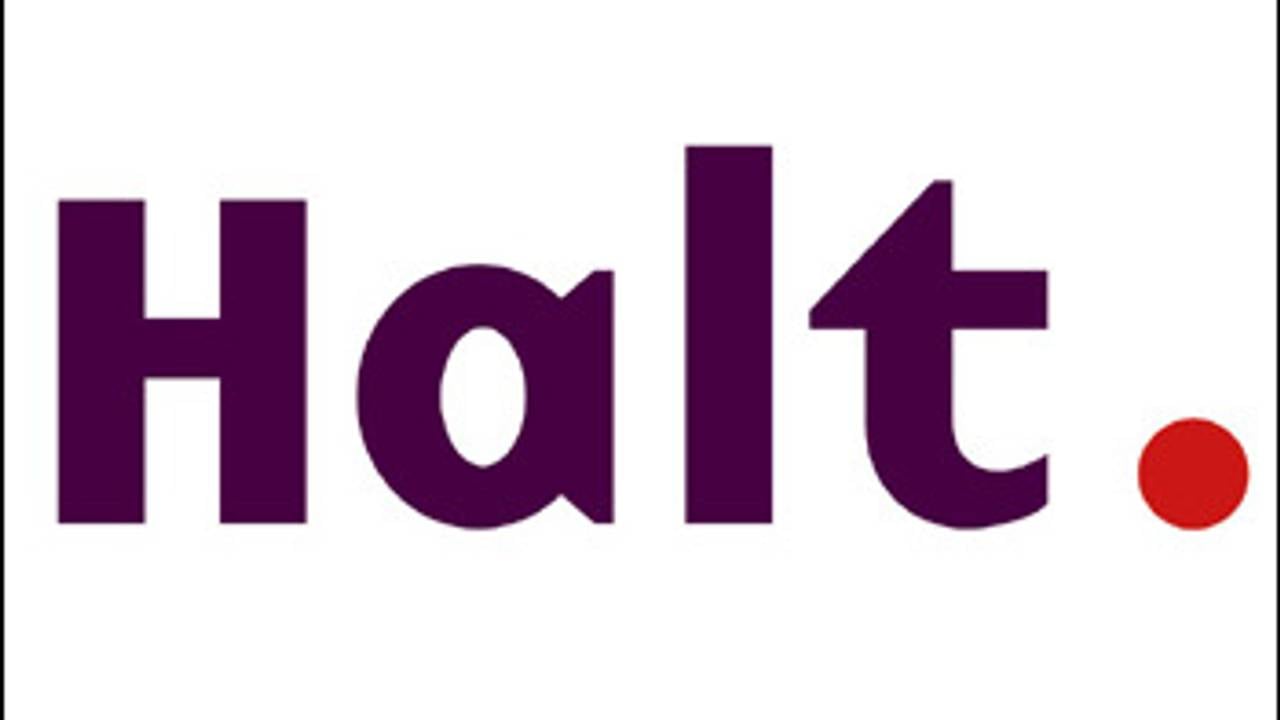 Halt-straf voor middelvinger.