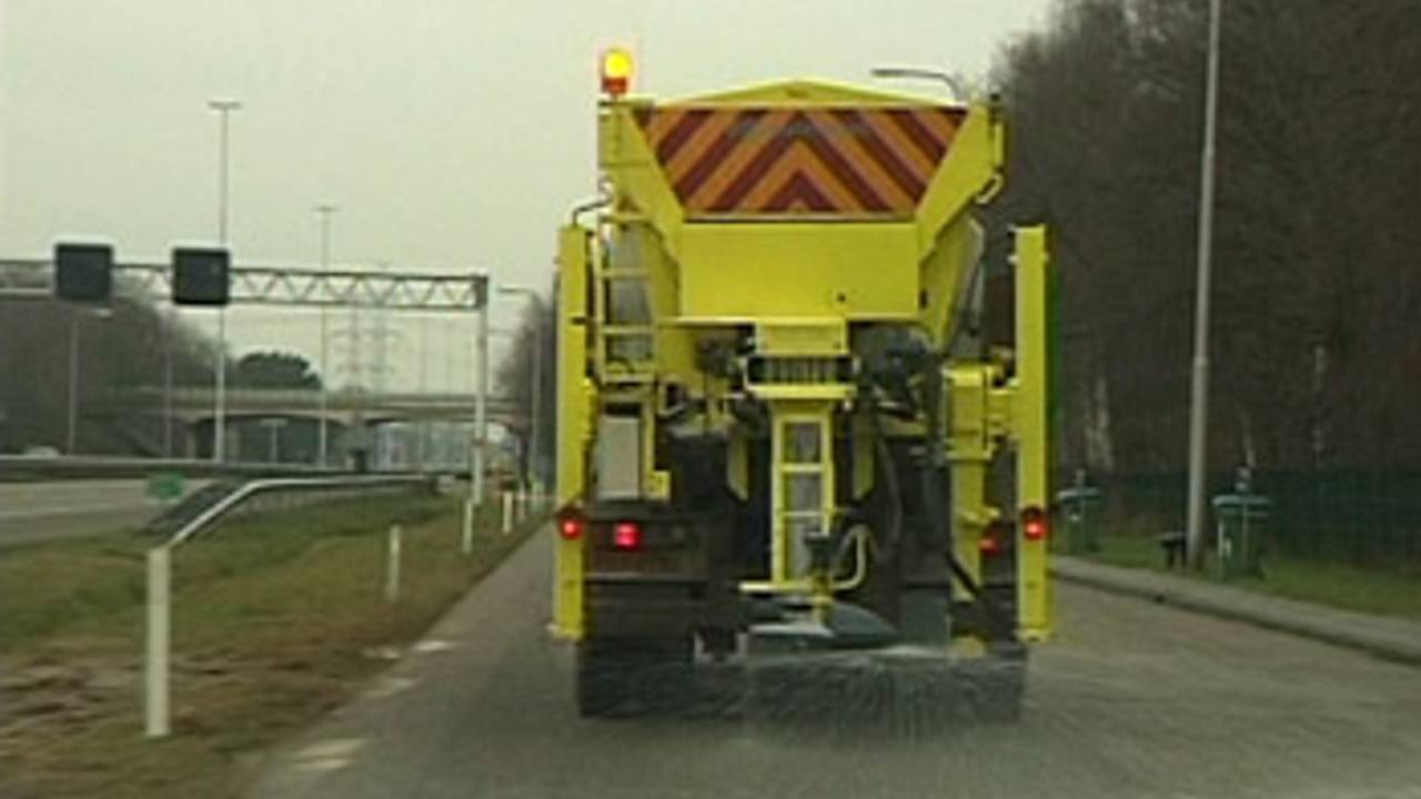 Het strooizout is bijna op.