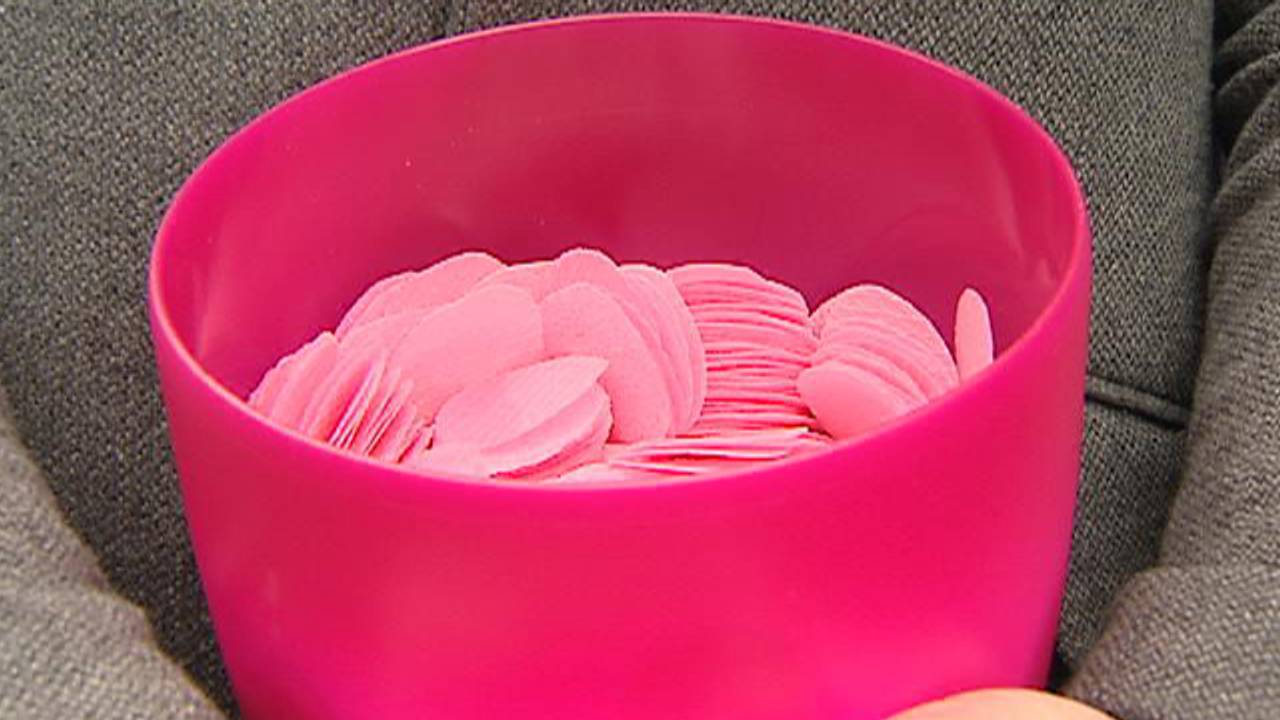 Roze hosties als protest.