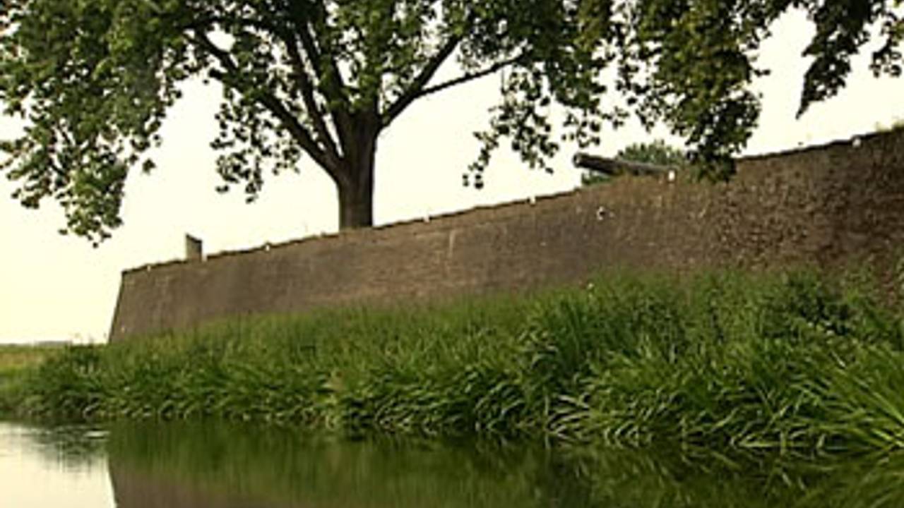 Stadsmuur aan de Zuidwal in Den Bosch.