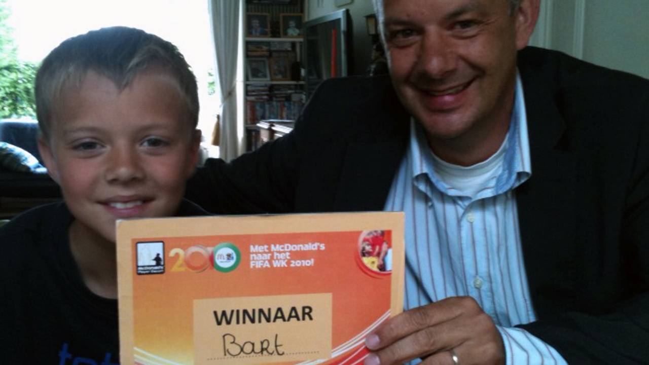 Bart en zijn vader. Foto: Pieter Bremer.