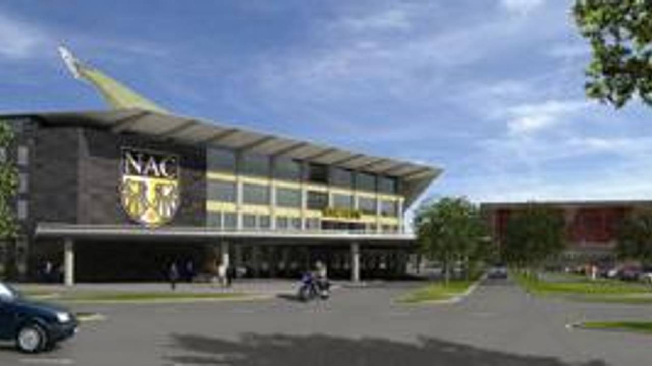 De plannen voor het nieuwe stadion.