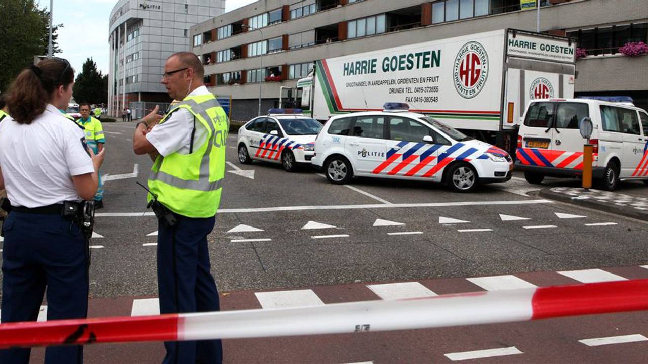 De plek van het ongeluk (foto: Bart Meesters)