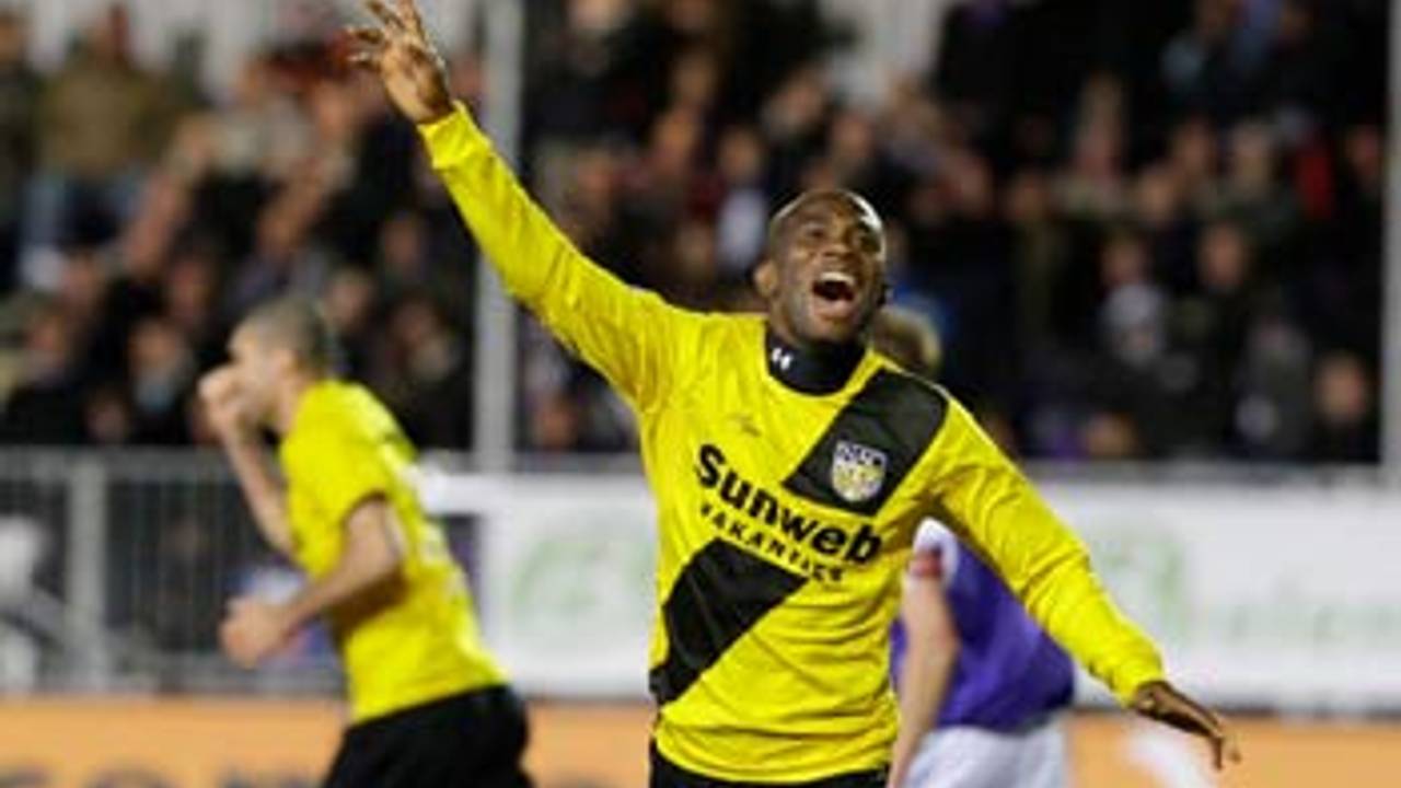 Alleen Amoah scoorde tegen Utrecht (foto: ANP)