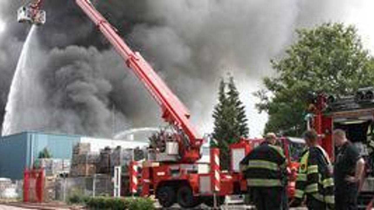 De enorme brand in juli