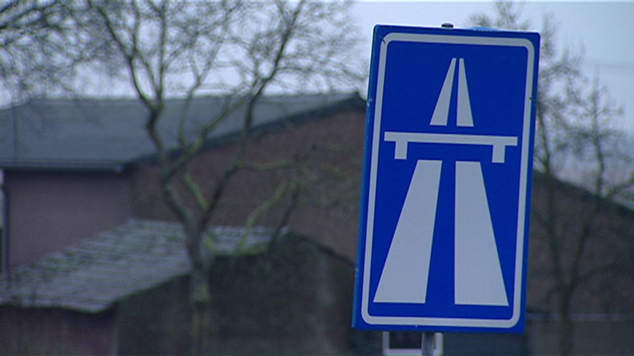 Lange files na botsing op A59. (archieffoto)